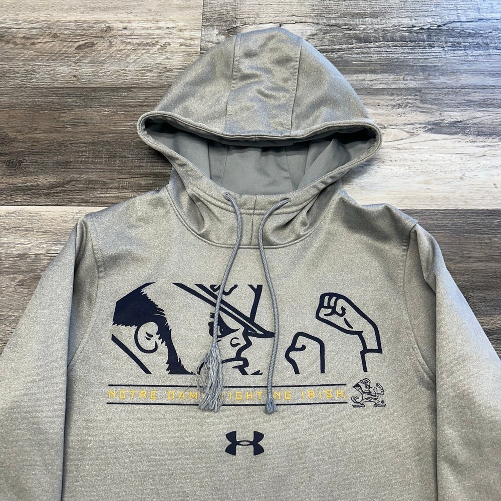 Under Armour University of Notre‎ Dame Fighting Irish Gray Mens S Loose Hoodie